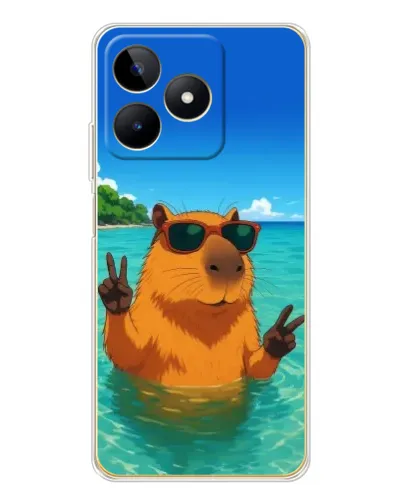 Чохол для Realme Note 60 з картинкою «Морська капібара»