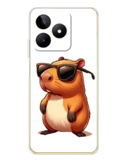 Чохол для Realme Note 60 з картинкою «Капібара в окулярах»
