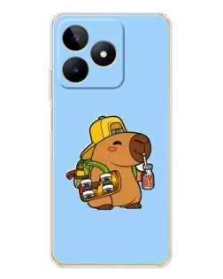 Чохол для Realme Note 60 з картинкою «Капібара на скейті»