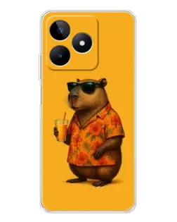 Чохол для Realme Note 60 з картинкою «Капібара на відпочинку»