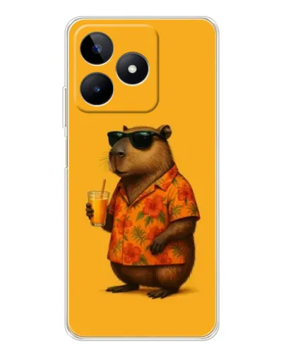 Чохол для Realme Note 60 з картинкою «Капібара на відпочинку»