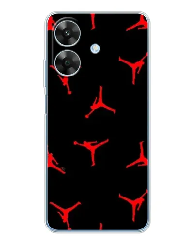 Чохол для Realme Note 60x з картинкою «Jordan Red Pattern» Чохол для Realme Note 60x з картинкою «Jordan Red Pattern»