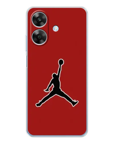 Чохол для Realme Note 60x з картинкою «Jordan Red Back» Чохол для Realme Note 60x з картинкою «Jordan Red Back»