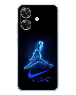 Чохол для Realme Note 60x з картинкою «Jordan Neon Blue»