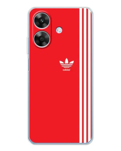 Чехол для Realme Note 60x с картинкой «Красный минимализм Adidas» Чехол для Realme Note 60x с картинкой «Красный минимализм Adidas»