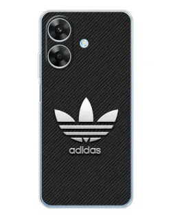 Чехол для Realme Note 60x с картинкой «Adidas Карбоновая текстура»