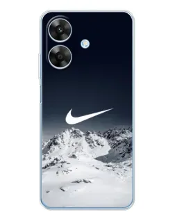 Чехол для Realme Note 60x с картинкой «Nike — зимние горы» Чехол для Realme Note 60x с картинкой «Nike — зимние горы»
