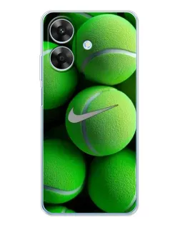 Чехол для Realme Note 60x с картинкой «Теннисные мячи Найк» Чехол для Realme Note 60x с картинкой «Теннисные мячи Найк»