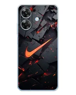 Чехол для Realme Note 60x с картинкой «Nike — эффект разломов» Чехол для Realme Note 60x с картинкой «Nike — эффект разломов»