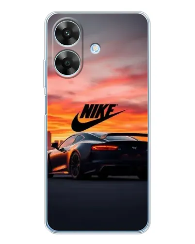 Чехол для Realme Note 60x с картинкой «Nike и суперкар»