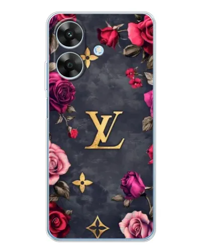 Чехол для Realme Note 60x с картинкой «Цветочный Louis Vuitton»