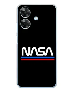 Чохол для Realme Note 60x з картинкою «NASA — класика Red Blue» Чохол для Realme Note 60x з картинкою «NASA — класика Red Blue»