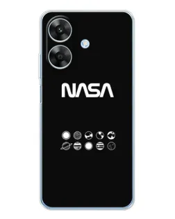Чохол для Realme Note 60x з картинкою «NASA — технічний принт»
