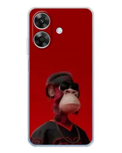 Чохол для Realme Note 60x з картинкою «Bored Ape в червоному» Чохол для Realme Note 60x з картинкою «Bored Ape в червоному»
