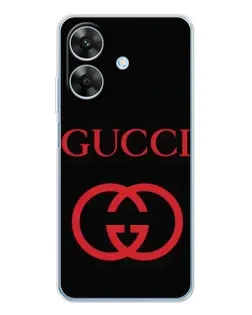 Чохол для Realme Note 60x з картинкою «Gucci — червоний логотип»