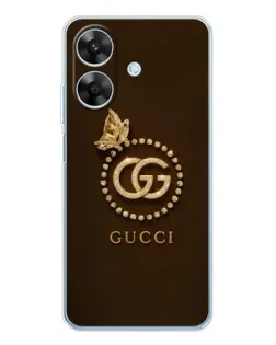 Чохол для Realme Note 60x з картинкою «Gucci — золотий метелик»