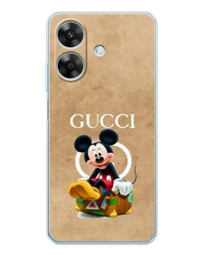 Чохол для Realme Note 60x з картинкою «Міккі Маус Gucci — крафт» Чохол для Realme Note 60x з картинкою «Міккі Маус Gucci — крафт»