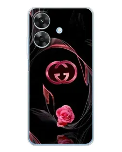 Чохол для Realme Note 60x з картинкою «Gucci — неонова троянда»
