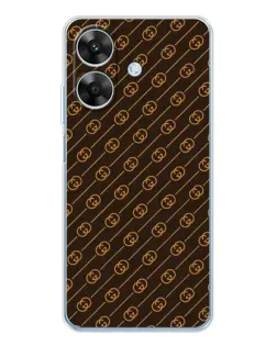 Чохол для Realme Note 60x з картинкою «Gucci — золоті діагоналі»