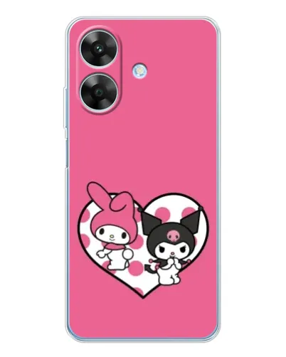 Чехол для Realme Note 60x с картинкой «Kuromi и My Melody» Чехол для Realme Note 60x с картинкой «Kuromi и My Melody»