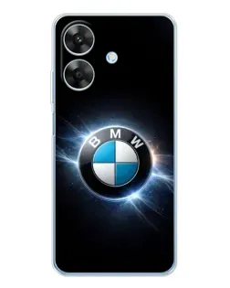 Чохол для Realme Note 60x з картинкою «BMW — неонове сяйво»