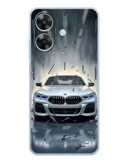 Чохол для Realme Note 60x з картинкою «BMW у світлі фар»