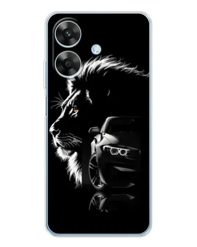 Чохол для Realme Note 60x з картинкою «BMW та лев» Чохол для Realme Note 60x з картинкою «BMW та лев»