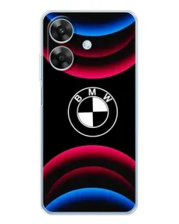 Чохол для Realme Note 60x з картинкою «Логотип BMW та неонові дуги»