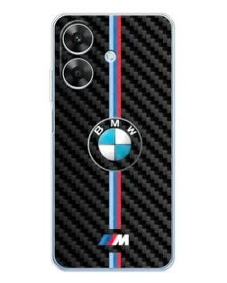 Чохол для Realme Note 60x з картинкою «Емблема BMW та карбон»