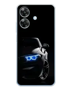 Чехол для Realme Note 60x с картинкой «BMW — ночной взгляд» Чехол для Realme Note 60x с картинкой «BMW — ночной взгляд»