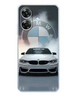 Чехол для Realme Note 60x с картинкой «BMW в белом дыму» Чехол для Realme Note 60x с картинкой «BMW в белом дыму»