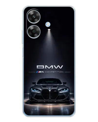 Чехол для Realme Note 60x с картинкой «BMW сквозь ночной город» Чехол для Realme Note 60x с картинкой «BMW сквозь ночной город»