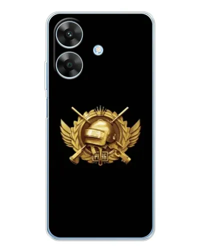 Чохол для Realme Note 60x з картинкою «PUBG — помаранчевий градієнт»
