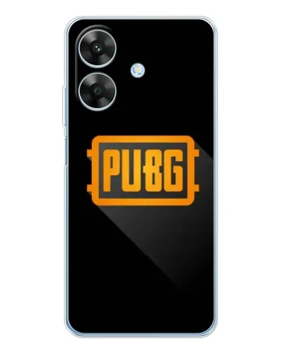 Чохол для Realme Note 60x з картинкою «PUBG — рамка лого»
