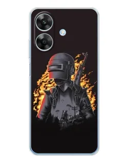 Чохол для Realme Note 60x з картинкою «PUBG — вогняний силует» Чохол для Realme Note 60x з картинкою «PUBG — вогняний силует»