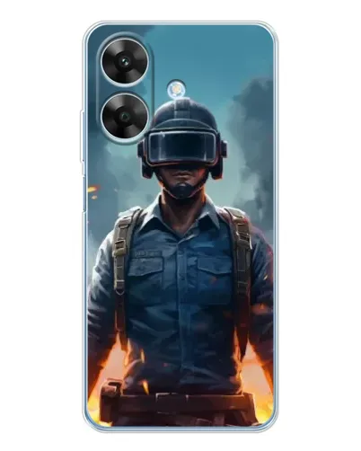 Чохол для Realme Note 60x з картинкою «PUBG — реалістичний герой»