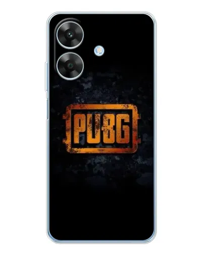 Чохол для Realme Note 60x з картинкою «PUBG — золотий логотип»