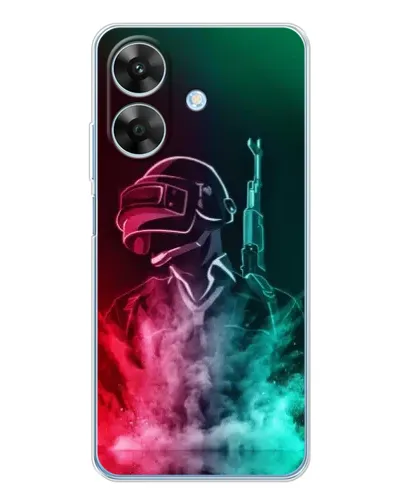 Чохол для Realme Note 60x з картинкою «PUBG — вогняний воїн»