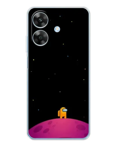 Чехол для Realme Note 60x с картинкой «Одинокий герой на планете»