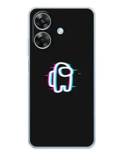 Чехол для Realme Note 60x с картинкой «Among Us неон» Чехол для Realme Note 60x с картинкой «Among Us неон»