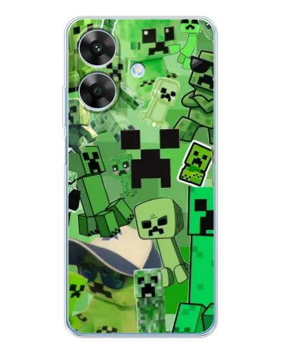 Чохол для Realme Note 60x з картинкою «Кріпери Minecraft»