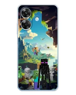 Чохол для Realme Note 60x з картинкою «Ендермен у лісі»