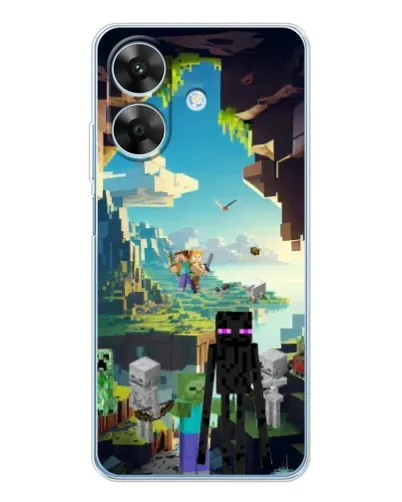 Чохол для Realme Note 60x з картинкою «Ендермен у лісі»
