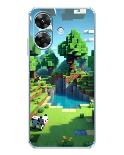 Чохол для Realme Note 60x з картинкою «Minecraft літній день»