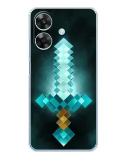 Чохол для Realme Note 60x з картинкою «Алмазний меч неон»