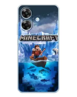 Чохол для Realme Note 60x з картинкою «Minecraft льодянийсвіт»