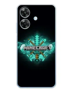 Чохол для Realme Note 60x з картинкою «Minecraft Diamond лого»