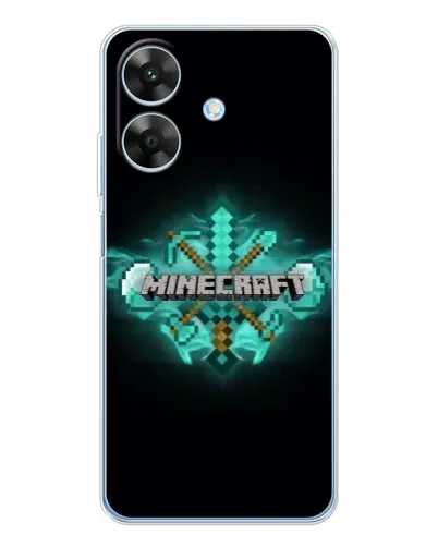 Чохол для Realme Note 60x з картинкою «Minecraft Diamond лого»
