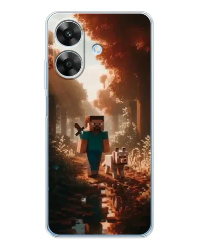 Чохол для Realme Note 60x з картинкою «Стів у лісі»