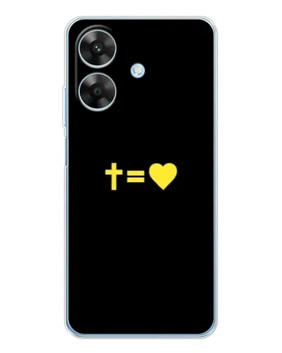 Чохол для Realme Note 60x з картинкою «Серце та Хрест» Чохол для Realme Note 60x з картинкою «Серце та Хрест»